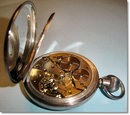 Silver Open Face Pocket Watch by J W Benson 1920