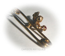 Antique Gold Ruby & Diamond CHERUB Pin / Brooch 1890