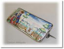Antique Silver & Enamel Romantic Plaque Brooch
