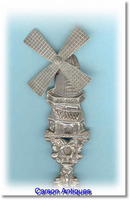 Antique Silver Dutch Windmill Spoon c 1895