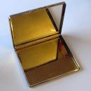 Vintage English Silver and Gold Mirror Compact by Mappin & Webb 1949
