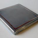 Vintage English Silver and Gold Mirror Compact by Mappin & Webb 1949