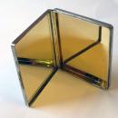 Vintage English Silver and Gold Mirror Compact by Mappin & Webb 1949