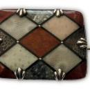 Antique Victorian Scottish Agate Pebble Brooch 1870