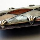 Antique Victorian Scottish Agate Pebble Brooch 1870