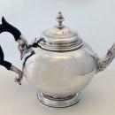 Antique English Victorian Silver Bullet Shaped Teapot 1883