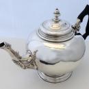 Antique English Victorian Silver Bullet Shaped Teapot 1883