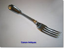 Antique Silver Fiddle Thread Table Fork