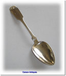 Antique NEW YORK Silver Fiddle Pattern Table Spoon