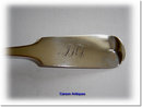 Antique NEW YORK Silver Fiddle Pattern Table Spoon