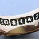 Antique Scottish 18k Gold Wedding Band 1916