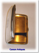 Antique English Silver Curved Cigar Case