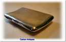 Antique English Silver Curved Cigar Case