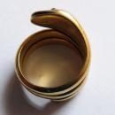 Antique Irish Dublin 18k Gold 3 coil Snake/Serpent Ring 1880