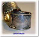 Pr Antique South Africa Silver Kruger 1-Shilling Napkin Rings 1894 1897