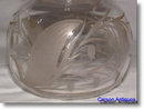Antique 19th Century Engraved Glass Pickle Jar