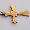 Antique English 9k Rose Gold Cross 1905