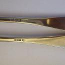 Pr Antique Silver Child's Christening Spoon and Fork 1910