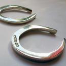 Pr Vintage English Silver Horseshoe Napkin Rings 1948