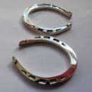 Pr Vintage English Silver Horseshoe Napkin Rings 1948