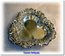 Antique English Victorian Silver Chased Bon Bon Dish