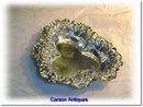 Antique English Victorian Silver Chased Bon Bon Dish