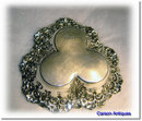 Antique English Victorian Silver Chased Bon Bon Dish