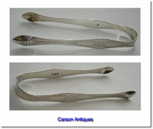Antique English Georgian Silver Sugar Tongs by P & A Bateman. 1796