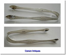 Antique English Georgian Silver Sugar Tongs by P & A Bateman. 1796