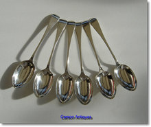 Antique English Old English Silver Tablespoons 1897