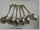 Antique English Old English Silver Tablespoons 1897