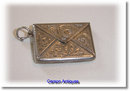 Antique Silver Envelope Stamp Case 1905