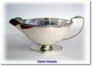 Art Deco English Silver Mint Sauce Boat
