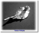 Vintage English Silver & Marcasite Scroll Brooch 1957