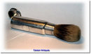 Antique English Silver Travelling Shaving Brush