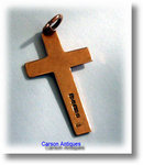 Antique Victorian 9k Rose Gold Cross 1895
