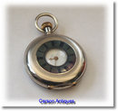 1890 Miniature Swiss Silver Half Hunter Pocket Watch