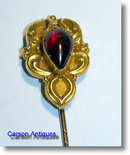 Arts & Crafts Gold & Garnet Stickpin 1880
