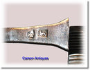 Georgian Silver & Mother of Pearl Fruit Knife & Fork in Case. Circa 1790