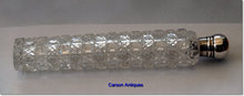 Antique Silver & Crystal Scent - Perfume Bottle 1891