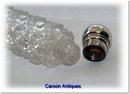 Antique Silver & Crystal Scent - Perfume Bottle 1891