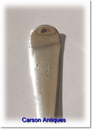 Antique Old English Silver Dessert - Pudding Fork 1806