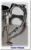 Antique English Victorian Silver Christening Mug 1868