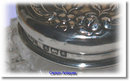 Antique Edwardian English Miniature Silver & Crystal Dressing Table Pot 1906