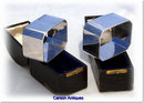 Pr Vintage English Silver Heavy Napkin Rings