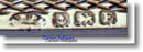 Pr Vintage English Silver Square Cut-Corner Napkin Rings 1929