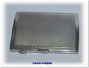 Vintage Small English Silver Rectangular Cigarette Case 1929