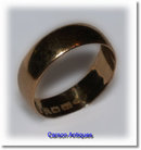 Antique English 22k Gold BandWedding Ring 1909