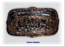 Romantic English Scene Silver Pin Tray