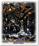 Romantic English Scene Silver Pin Tray